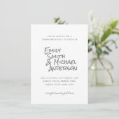 Photographie manuscrite Invitations Couples événem (Debout devant)