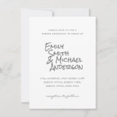 Photographie manuscrite Invitations Couples événem (Devant)