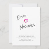 Photographie manuscrite Invitations Couples événem (Devant)