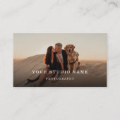 Photographie moderne QR Code Carte de visite (Devant)