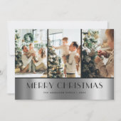 Photographie noir moderne Collage de photos Cartes (Devant)