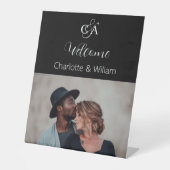 Photographie noir monogramme mariage signe de bien (Recto)