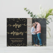 Photographie noire Cartes de Faire-part de grosses (Debout devant)