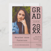 Photographie Open House | Invitation rose (Devant)