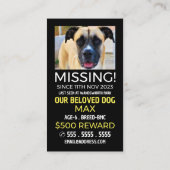 Photographie personnalisée, Cartes pour animaux de (Dos)