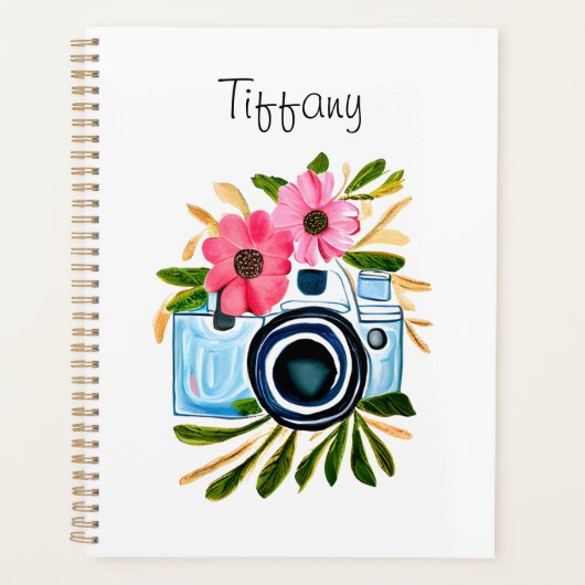 Photographie personnalisée Fleurs de caméra Vintag (Devant)