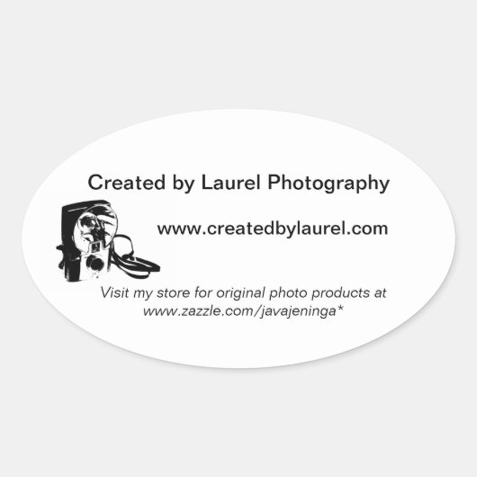 Photographie Professionnel Stickers promotionnels (Devant)