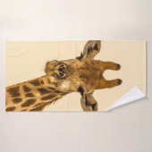 PHOTOGRAPHIE SÉLECTIVE DE GIRAFFE (Serviette de bain)