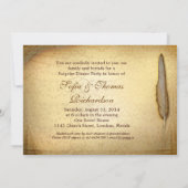 Photographie vintage fantaisie invitations à 50 an (Dos)