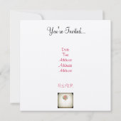 PHOTOGRAPHIE vintage INVITATION DU PARTI LOLLIPOP (Dos)