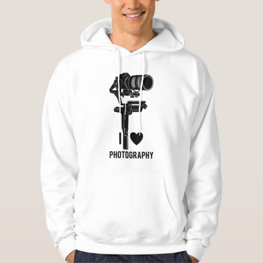 Photography Lover Camera Art Pullover Hoodie (Voorkant)