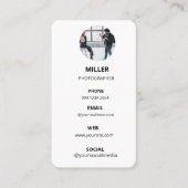 Photography Modern Minimal Simple Photo Visitekaartje (Voorkant)