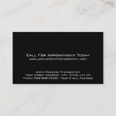 Photography Studio Photographer Business Card Visitekaartje (Achterkant)