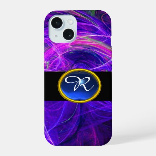 PHOTON FROID SAPPHIRE BLEU GEM STONE MONOGRAMME (Verso)