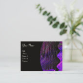 PHOTON WAVES monogram levendig Visitekaartje (Staand voorkant)