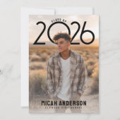 PhotoPop Modern Graduation Aankondiging (Voorkant)