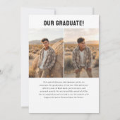 PhotoPop Modern Graduation Aankondiging (Achterkant)