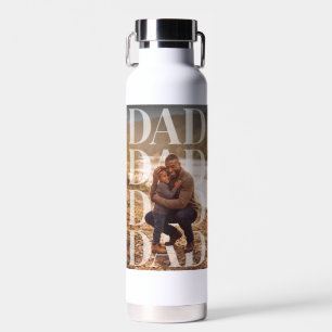 PhotoPop Papa Aangepaste Familie Foto Waterfles
