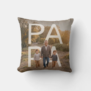 PhotoPop Papa Coussin de Photo de Famille Personna