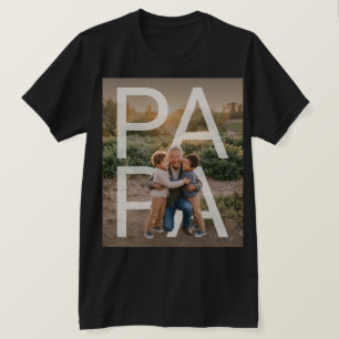 PhotoPop Papa op maat gemaakte familiefoto T-shirt