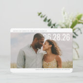 PhotoPop Save the Date Clean Design (Staand voorkant)
