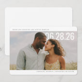 PhotoPop Save the Date Design Propre (Devant / Derrière)