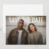 PhotoPop Save the Date Minimal (Voorkant / Achterkant)