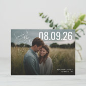 PhotoPop Save the Date-script  Date (Staand voorkant)