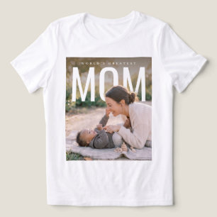 PhotoPop Werelds Beste Moeder Aangepaste Foto Tri-Blend Shirt