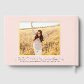 Photos avant et arrière Graduation Blush Pink Keep (Verso)