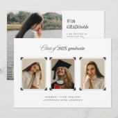 Photos avec Album Corners Graduation Faire-part (Devant / Derrière)