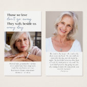 Photos Carte de prière funéraire Memorial (Devant & derrière)