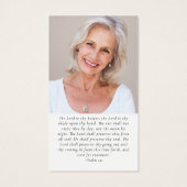 Photos Carte de prière funéraire Memorial (Dos)