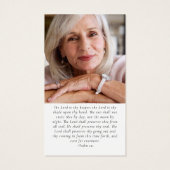 Photos Carte de prière funéraire Memorial (Dos)