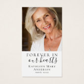 Photos Carte de prière funéraire Memorial (Devant)