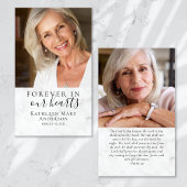 Photos Carte de prière funéraire Memorial