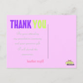 Photos cartes postales Merci, 1000s de couleurs.. (Dos)