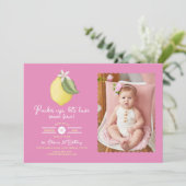 Photos Citron rose Invitation Anniversaire (Debout devant)