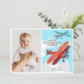 Photos d'avion Nouveau Faire-part bébé (Debout devant)