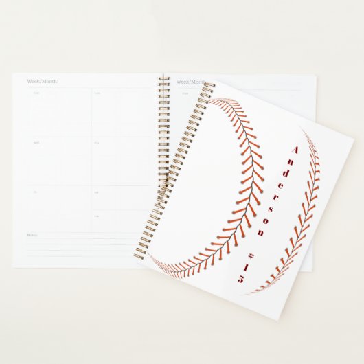 Photos de baseball Cahier de souvenirs rustique (Devant avec enveloppe)