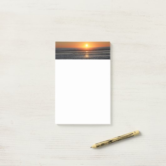 Photos de Beach Sunset 4x6 Post-it Notes (Sur un bureau)