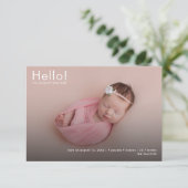Photos de bébé Nom et Faire-part de naissance de s (Debout devant)