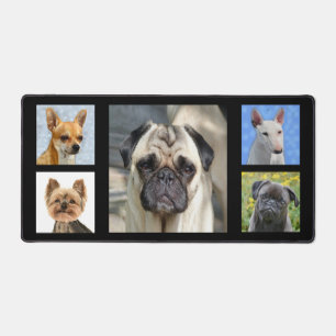 Photos de chien personnalisées sur fond noir