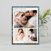 Photos de famille Noël Vacances Tartan Rose Or (Debout devant)