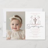 Photos de filles roses première invitation de bapt (Devant)