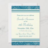 Photos de la Flore Bleue Invitations à la fête du  (Dos)