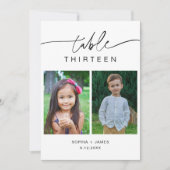 Photos de l'enfance EVERLEIGH Carte Numéro de tabl (Devant)