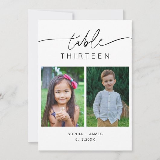 Photos de l'enfance EVERLEIGH Carte Numéro de tabl (Devant)