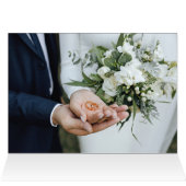 Photos de mariage d'hiver Merci Carte de note (Intérieur Horizontal (haut))