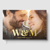 Photos de monogramme élégant de mariage (Recto)